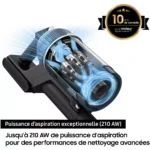 Aspirateur balai SAMSUNG Pack Jet 85 Pet + Double serpillière spray + 2ème filtre – Image 14